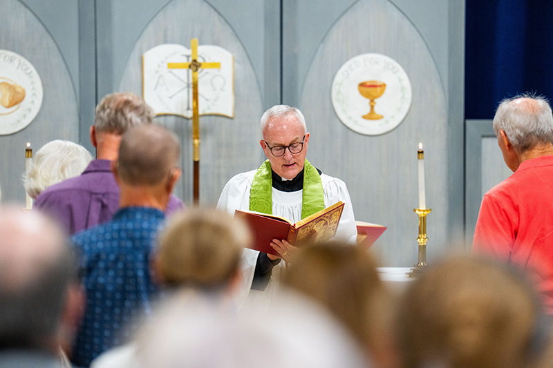 The Gospel Reading at Church of the Holy Cross