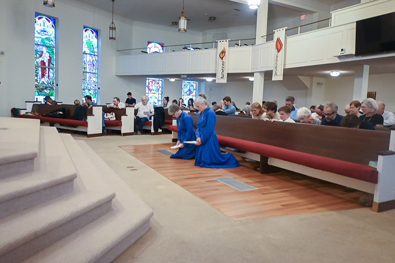 Deaconesses Kneeling